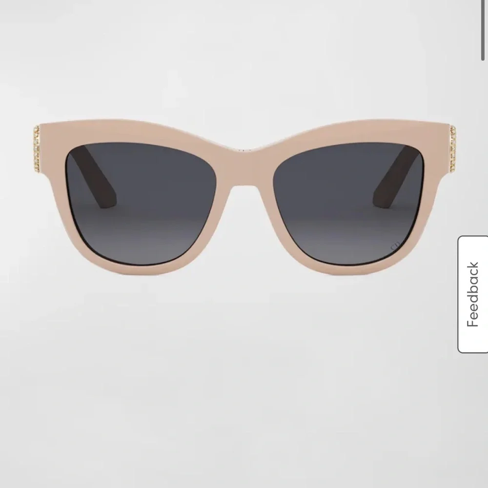 Authentic Christian Dior 30 Montaigne B4I Crystal Sunglasses Nude Pink CD
